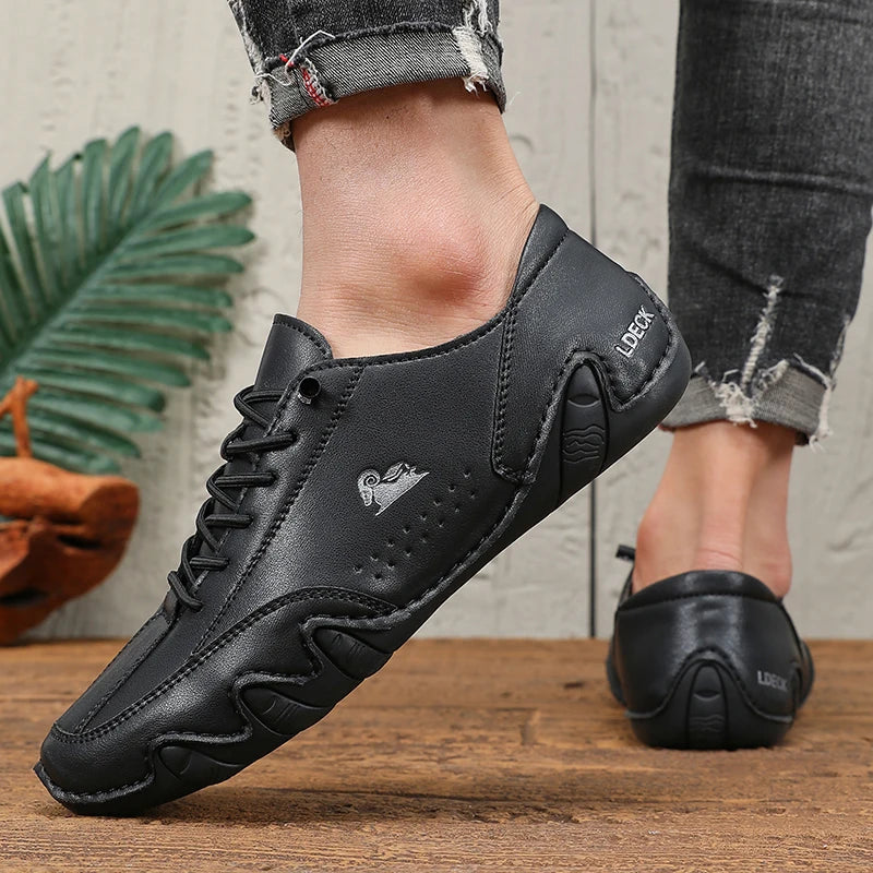 Shoes for Man Fashion Brand Loafers Soft Soled Comfortable Casual Walking Shoes Breathable Sports Tennis Outdoor Driving Shoes Good Vibrations