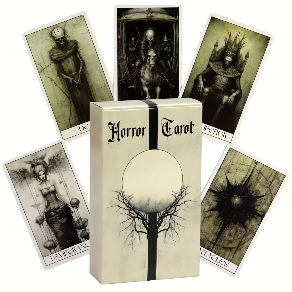 Mystery Horror Tarot Deck - 78 Card Set for Divination, Power Exploration and Psychic Insight |   The Perfect Board Game Accessor Good Vibrations
