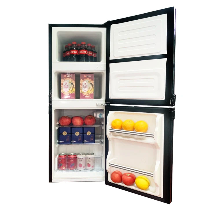 RV Fridge 12V Refrigerator Ac/DC Power Compressor Car Freezer Electric Refrigerator for RV Car Truck Camper Good Vibrations