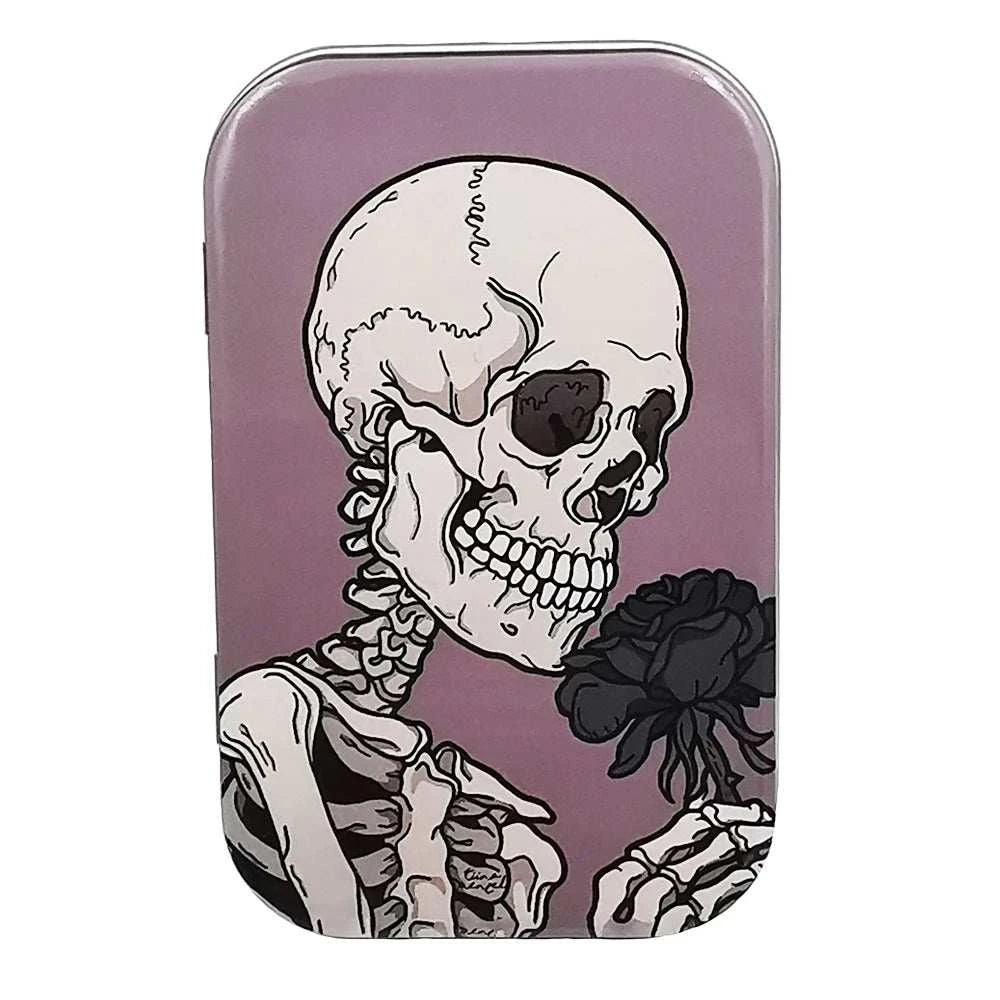 Tinplate Cigarette Case Tobacco Storage Box Flip Cap Humidor Rolling Paper Box Jewelry Candy Coin Key Fishing Organizer Sealed Good Vibrations Adult Super Store