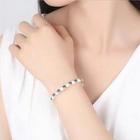 Charms  Silver Color Luxury Beads Bracelets Bangles Cute For Women Fashion Party Wedding Jewelry Adjustable Good Vibrations