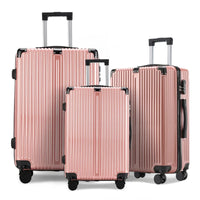 3pcs Luggage with Corner Protectors 20/24/28-Inch Durable Hard Shell 360 Spinner Wheels Multifunctional Large Capacity Lightweig Good Vibrations