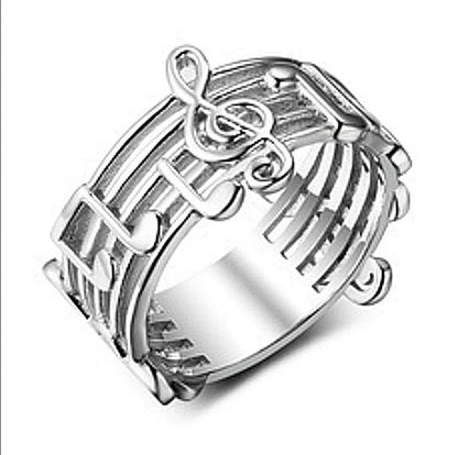 Party Banquet Ring for men Birthday Christmas  Exquisite Guitar Ring Creative Gothic Style Hip Hop Punkd Ring Good Vibrations
