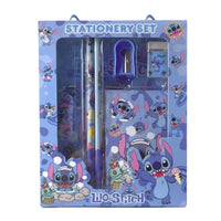 6PCS/Set Stitch Stationery Set School Gifts With Pencil Pen Sharpener Eraser Notebook Ruler Good Vibrations
