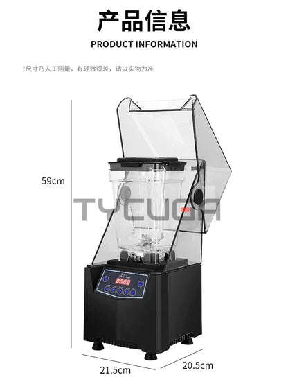 Commercial Blender Electric Ninja blender Fruit Food Ice Crusher Processor Smoothies Juicer Maker Crusher Grain Grinder 110-220V Good Vibrations