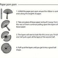 12pcs Red, Blue and White Party Decoration Ceiling Wall Hanging Tissue Flowers Decorations for Wedding Independence Day Good Vibrations