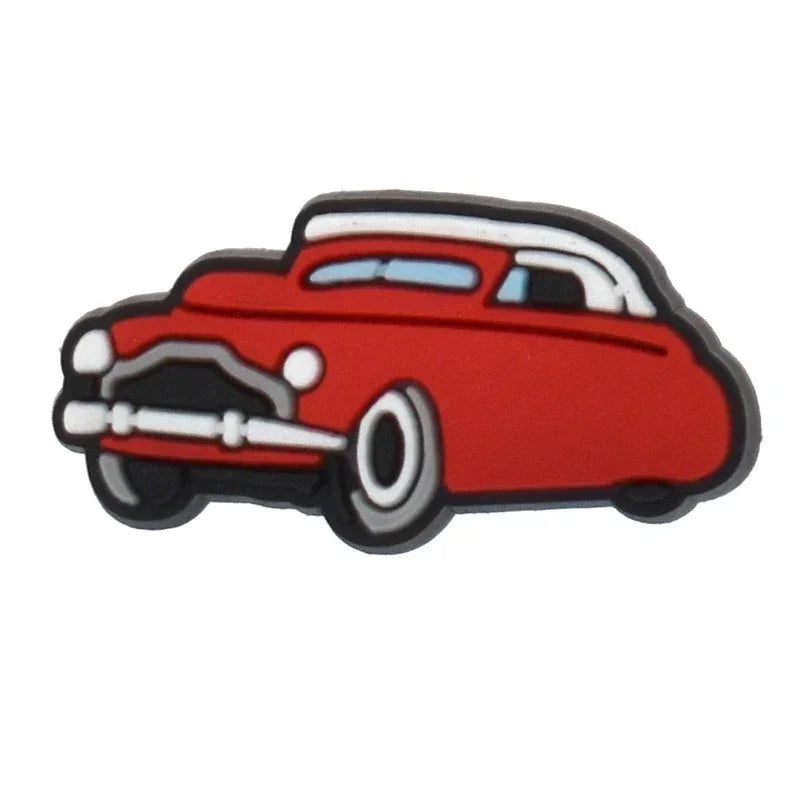 Shoe Charms for Crocs Accessories
 Sports Car Shoes Charm for Croc Decorations Pins Men Accessory Jeans Woman Clogs Clips Badges Good Vibrations