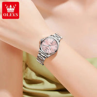 OLEVS Women‘s Watches Simple Luxury Fashion Elegant Female Wristwatch Waterproof Luminous Date Exquisite Gift for Gift 2025 Good Vibrations