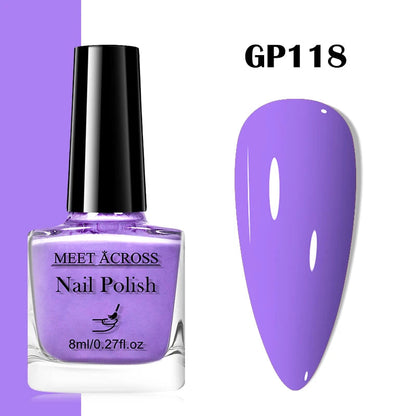 48 Colors Nail Polish Quick Dry No-bake Lasting Water-based Tearable Manicure Not Easy To Fade Semi-permanent Varnish Nail Art Good Vibrations