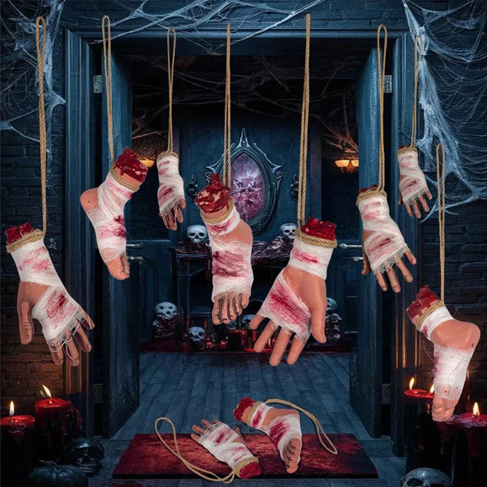 Halloween Party Decorations Bloody Banners Scary Garland Decor Halloween Horror Club Creepy Movie Theme Birthday Party Supplies Good Vibrations