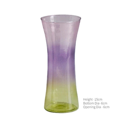 Nordic Mini Vase Creative Flower Vases Decorative Glass Bottles Wedding Centerpieces Home Decor Decoration Good Vibrations