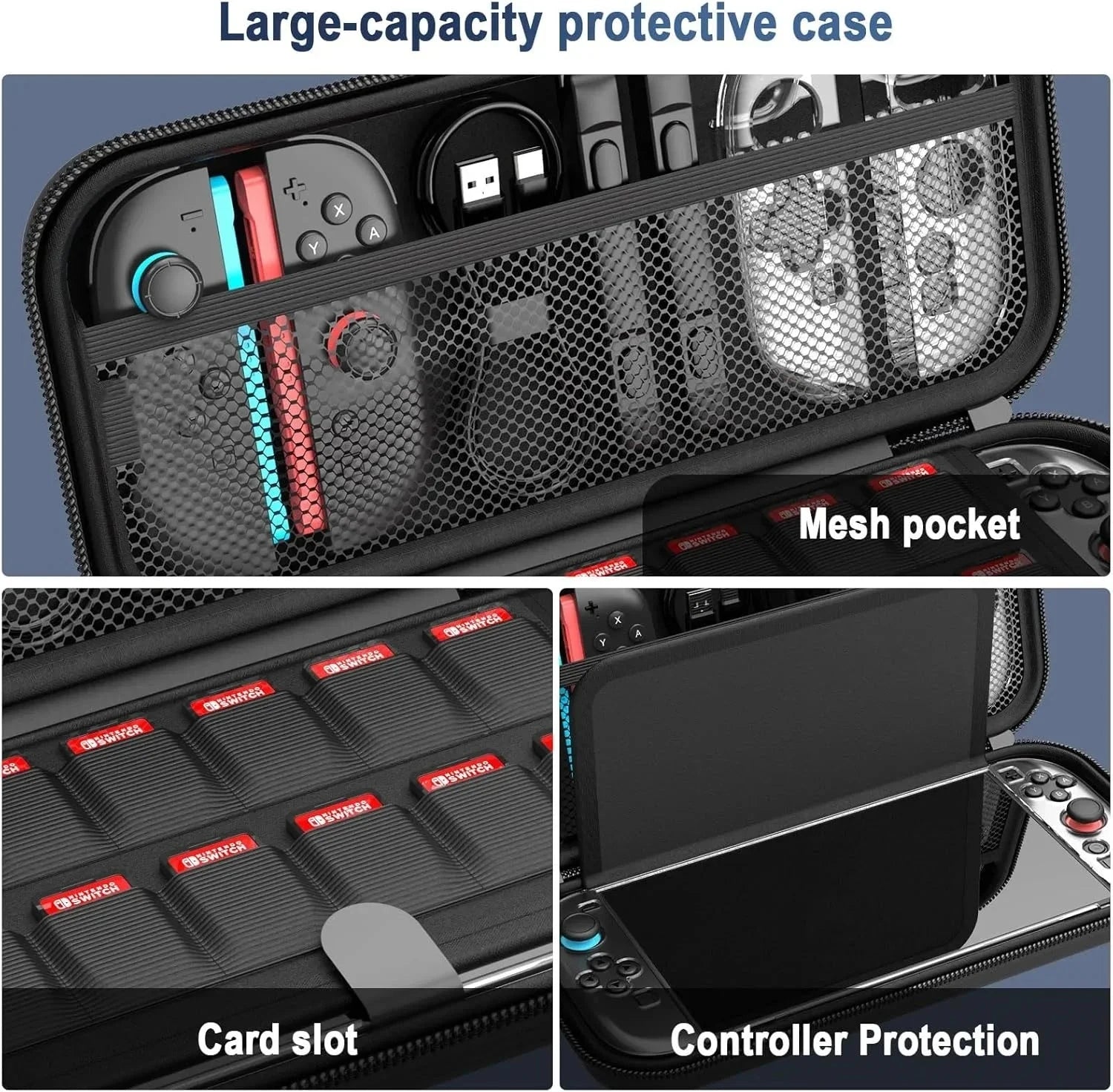 Portable EVA Hard Shell Protective Case For Switch 2 Shockproof Waterproof Accessories Storage Bag With Game Card Slot Good Vibrations