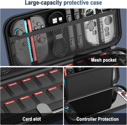 Portable EVA Hard Shell Protective Case For Switch 2 Shockproof Waterproof Accessories Storage Bag With Game Card Slot Good Vibrations
