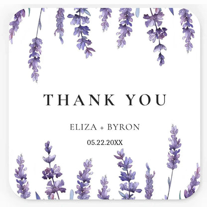 Custom Square Wedding Sticker, Personalized Wedding Stickers, Customizable Wedding Sticker, Wedding Thank You Stickers Good Vibrations