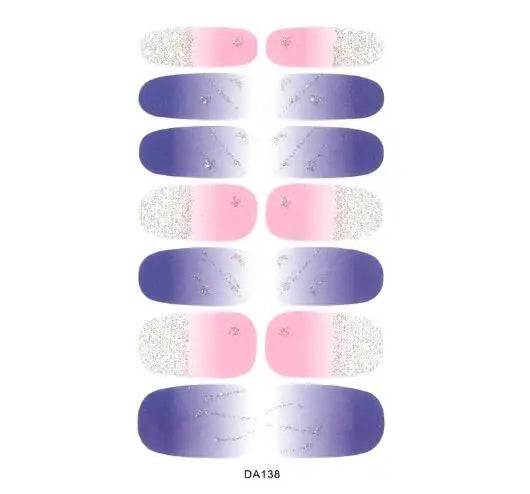 Nail Stickers DIY Decals For Nail Art Wraps Women Beauty Full Cover Nail Manicures Decorations Uñas Postizas Press On Nails Good Vibrations