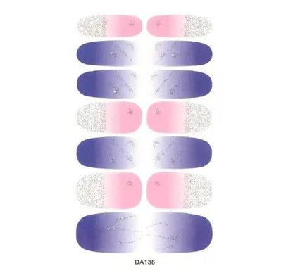 Nail Stickers DIY Decals For Nail Art Wraps Women Beauty Full Cover Nail Manicures Decorations Uñas Postizas Press On Nails Good Vibrations