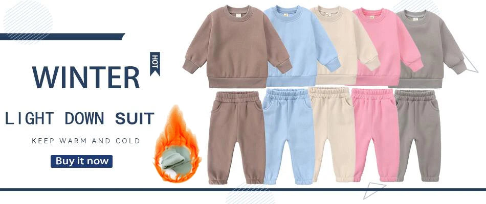 Baby Clothes 2025 New Children's Little Bear Long Sleeve Set Boys and Girls' Letter Sweater Pants Two Piece Set Simple Sportswea Good Vibrations