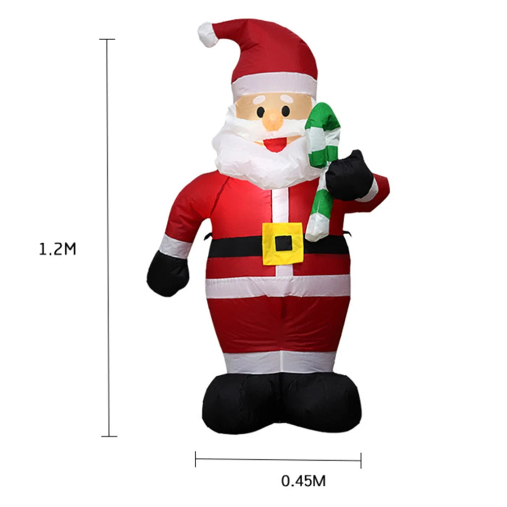 Christmas Inflatables Glowing Snowman Penguins Santa Claus with Built-in LED Decoration for Xmas Party Indoor Outdoor Yard Good Vibrations