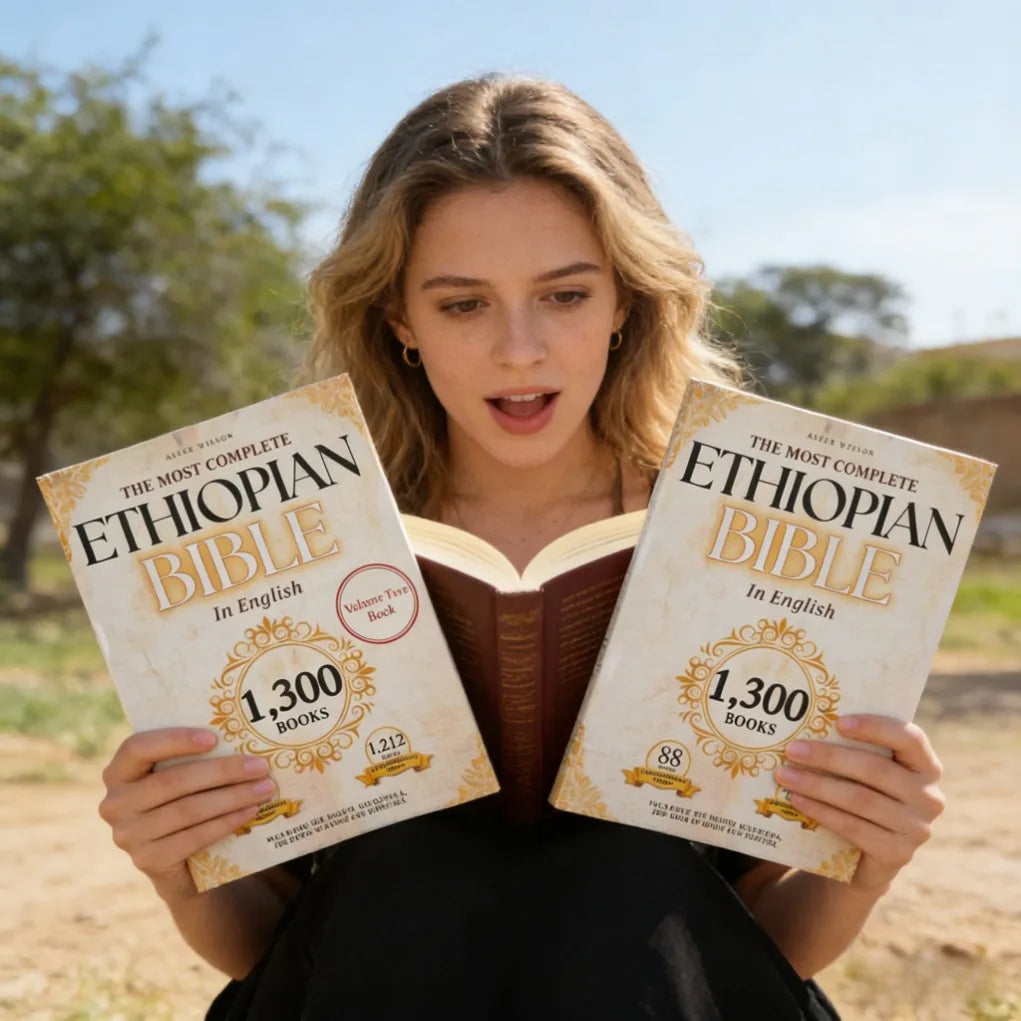 The complete 88 volume English version of the Ethiopian Bible, including missing apocrypha, Book of Enoch, and Jubilee. Good Vibrations