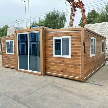 Portable Expandable Container House for Family Leisure with 2-3 Bedrooms, Parent-Child Homestay Venue, 40ft 20ft Tiny House. Good Vibrations