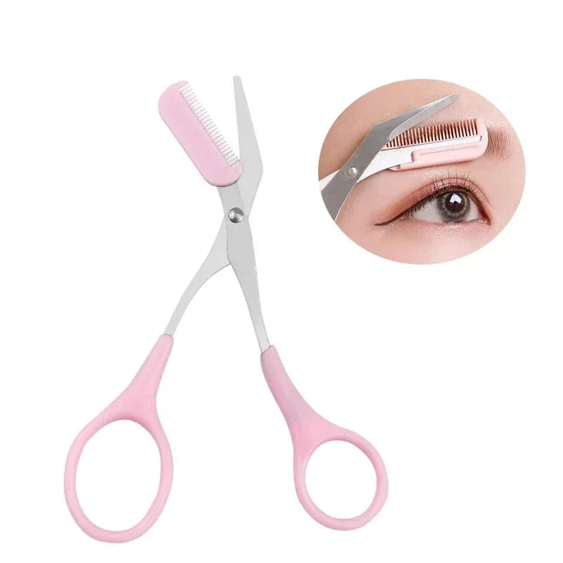 Eyebrow Trimming Knife Eyebrow Face Razor Eyebrow Scissors Brow Comb Trimmer Scraper Women Professional Beauty Makeup Tools Good Vibrations