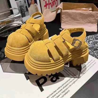 High Heels Women Sandals Cozy Platform Shoes Walking Casual Pumps Designer Woman Slippers 2025 Summer New Trend Mujer Zapatillas Good Vibrations