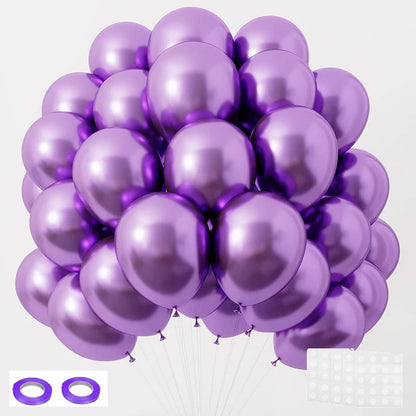 Pastel Purple Latex Party Balloons 120 Pack 12 Inch Round Helium Lavender Light Purple Lilac Balloons for Wedding Baby Shower Good Vibrations
