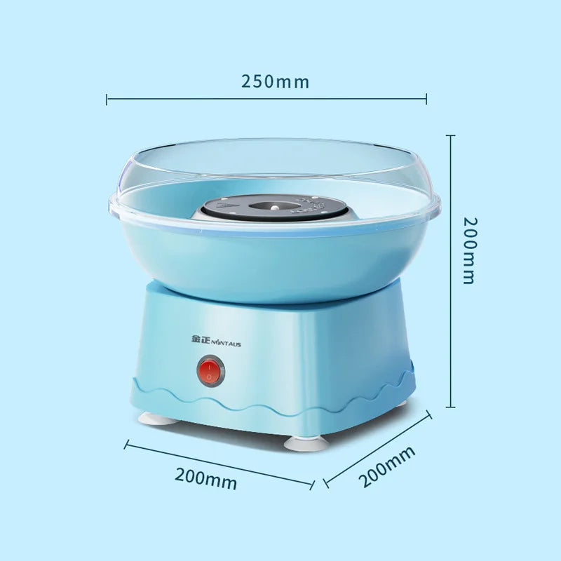 Cotton Candy Machine for Kids DIY Portable with Large Food Grade Splash-Proof Plate Efficient Heating Hard & Sugar Free Good Vibrations
