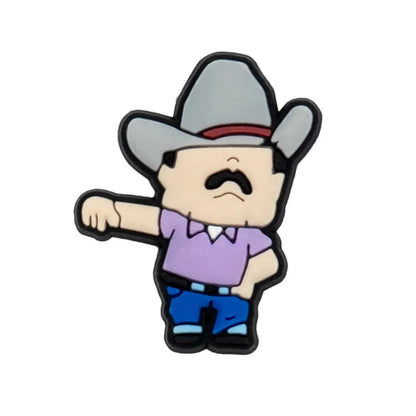 1/11pcs Cowboy Cowgirls Style Shoe Charms for Women Girls, Cactus Shoe Charms Decorations Accessories Pins for Kids,Clog Buckles Good Vibrations