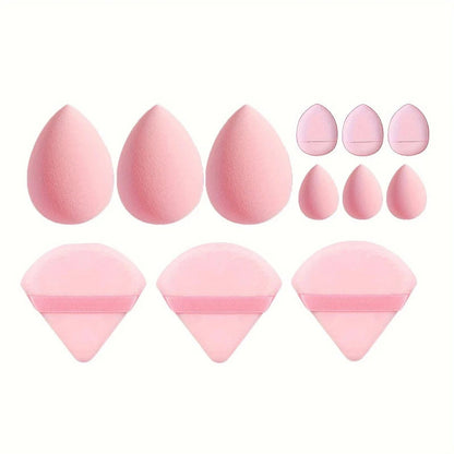 12pcs Makeup Sponge Blender Beauty Egg Soft Cosmetic Puff Foundation Sponges Powder Puff Women Make Up Accessories Beauty Tools Good Vibrations