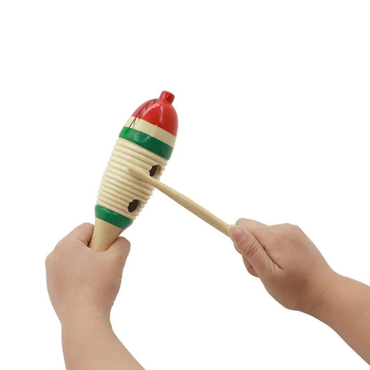 Wooden Fish Toy Game Orff Percussion Musical Instrument Toddler Music Learning Children's Christmas Gifts Baby Educational Toys Good Vibrations