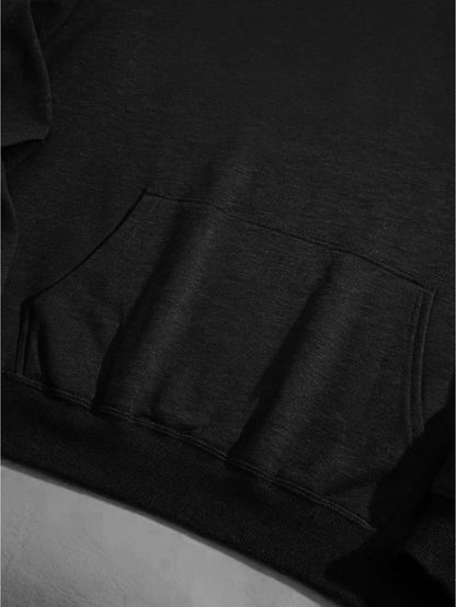Pumpkin Spice Thanksgiving Unisex Black Gray Hoodies Retro Pop Style Comfortable Loose Fit Cotton for Fall/Winter Halloween Good Vibrations