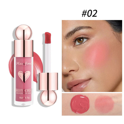 Multifunctional Liquid Blush with Smooth Texture Long Lasting Pigmentation Hydrating Formula and High Light Effect for Makeup Good Vibrations