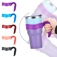 20/30oz Tumbler Handle Water Thermos Bottle Holder Travel Drinkware Holder Coffee Cup Portable Insulated Bottles Accessories Good Vibrations