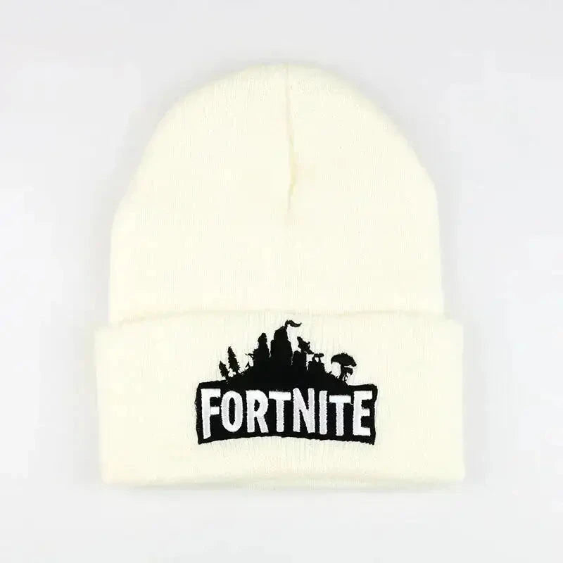 Fortnite Hats Knitted Solid Cute Anime Hat Lady Autumn Female Caps Warmer Bonnet Men Casual Cap Good Vibrations