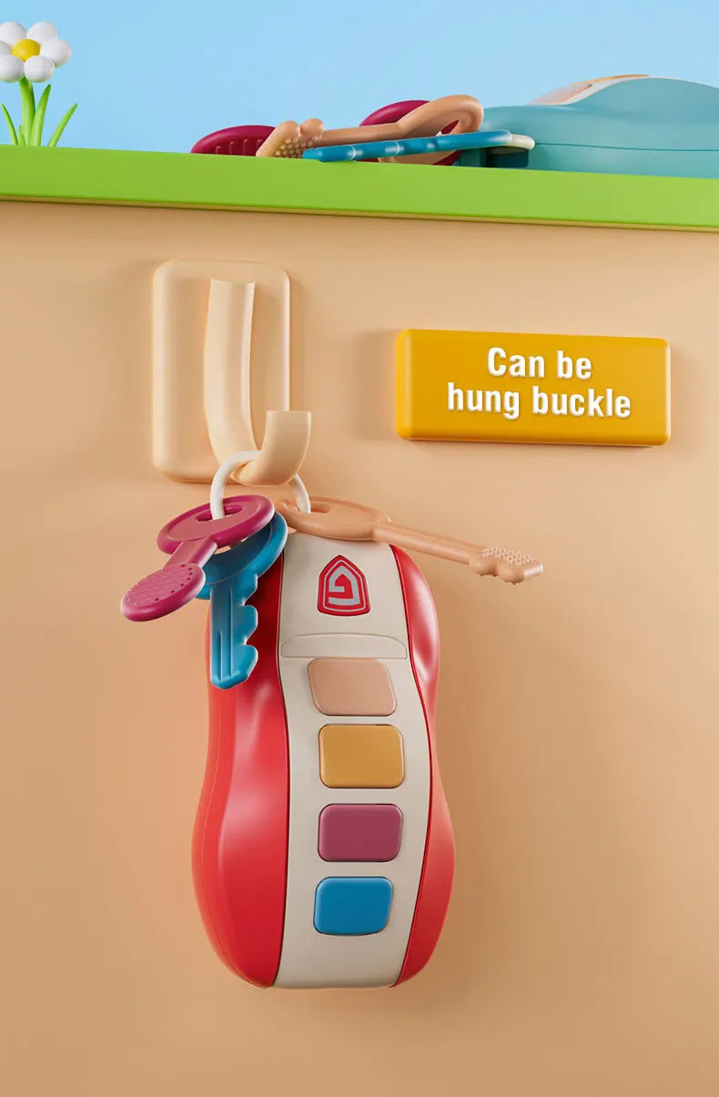 Music Car Key Baby Toys Pretend Play Simulated Car Key Smart Remote Car Voices Baby Educational Toys for Children Music Toy Gift Good Vibrations