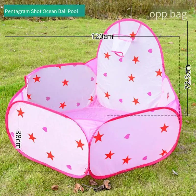 Kids Castle Tent Tunnel 3 Piece Set Boys Girls Princess Playhouse Indoor Outdoor Crawling Game Foldable Toy Ocean Ball Pool Gift Good Vibrations