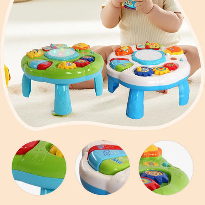 Baby Activity Table Educational Toy Early Development with Light Interactive Good Vibrations