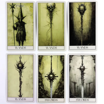 Mystery Horror Tarot Deck - 78 Card Set for Divination, Power Exploration and Psychic Insight |   The Perfect Board Game Accessor Good Vibrations
