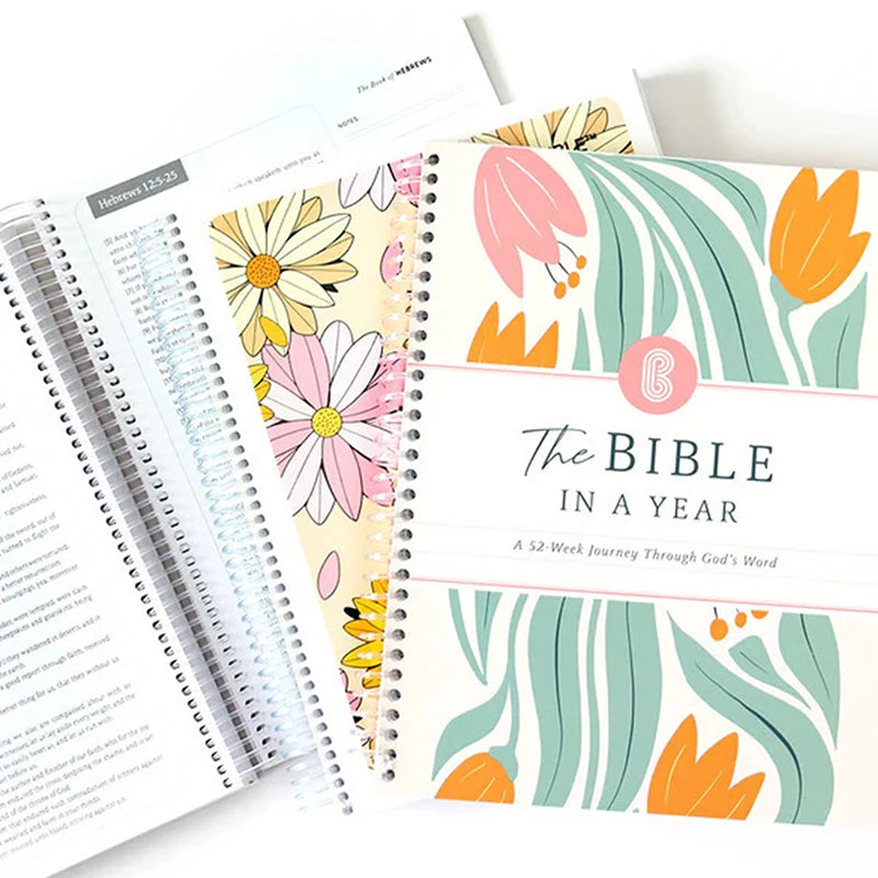 52-Week Bible Study Guide for Women - The Bible in a Year with Spiral Binding, Daily Devotional Journal & Scripture Reading Plan Good Vibrations