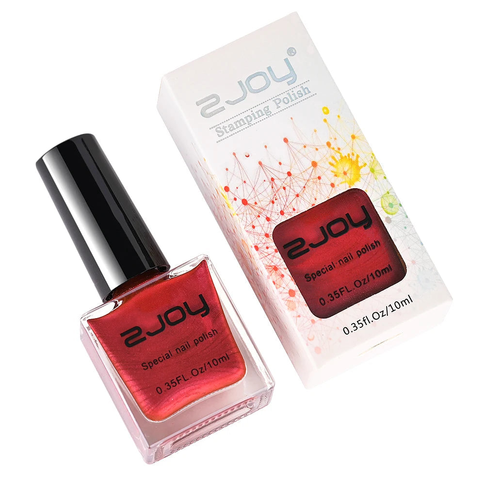 10ml Nail Stamping Polish Varnish Black White Colorful Nail Printing Lacquers for Stamping Plate 30 Colors Nail Stamping Polish Good Vibrations