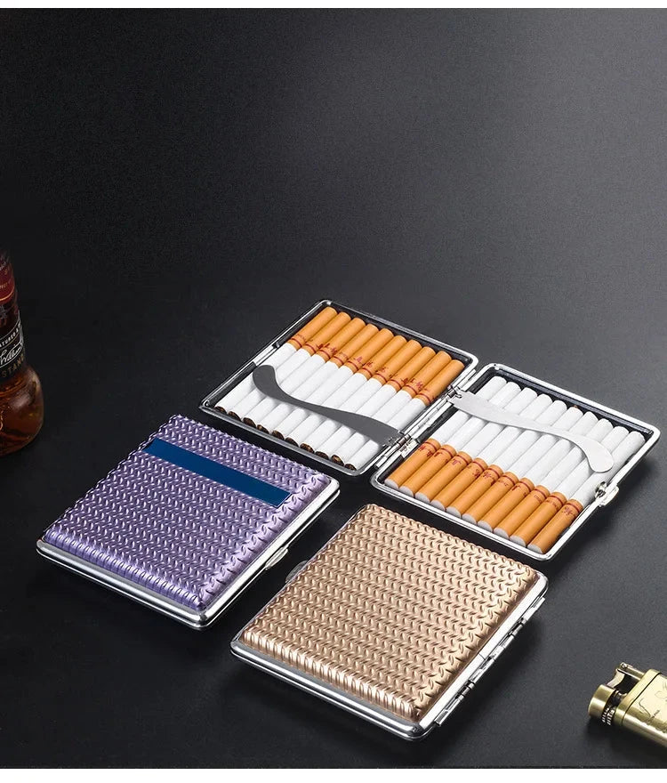 Fashion Cigarette Case 20pcs Metal Cigarette Holder Coarse Pack Anti-pressure Moisture-proof Portable Cigarette Case Good Vibrations Adult Super Store