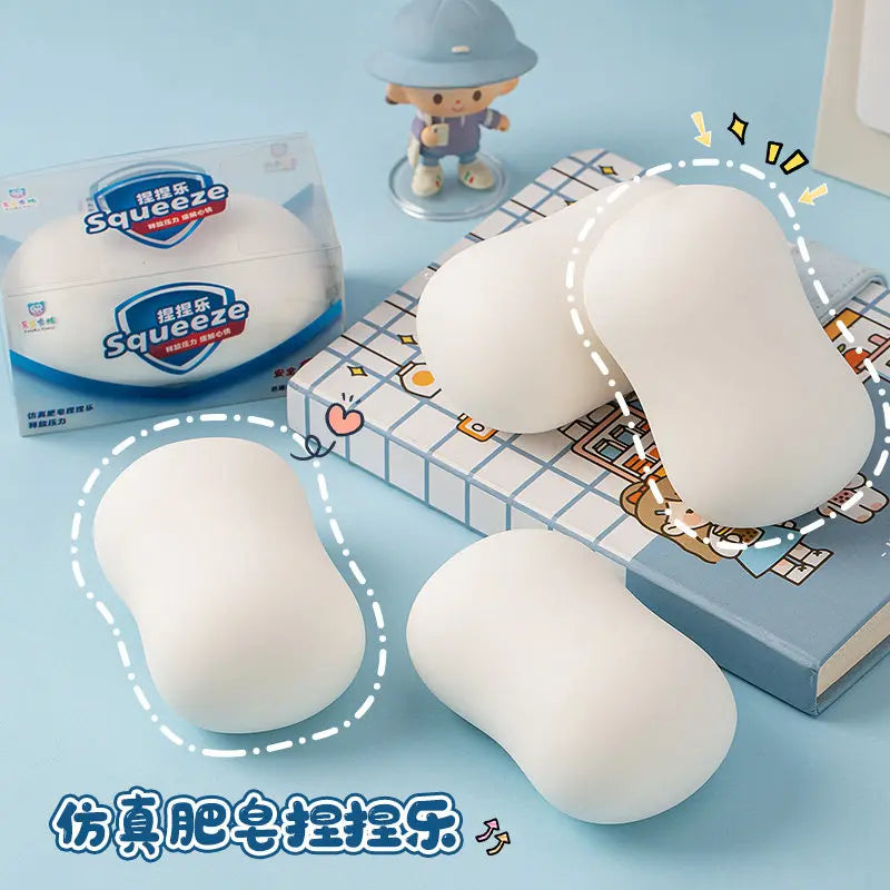 Squishy Soap Party Favors Gifts Simulated Soap Anti-Stress Fidget Toy Squishy Soap Desktop Accessiories Birthday Party Gifts S Good Vibrations