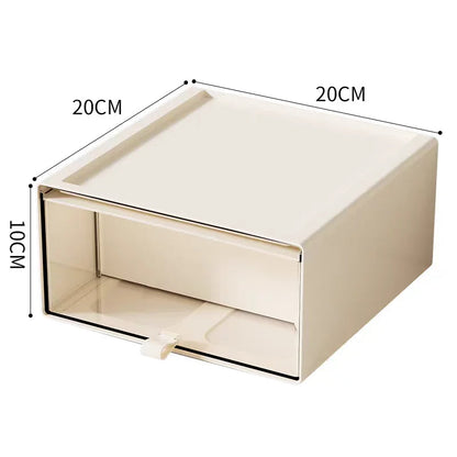 Storage Box with Drawers – Desktop Organizer, Display Case for Collectibles, Office Storage ContainerCustomizable Combination Good Vibrations