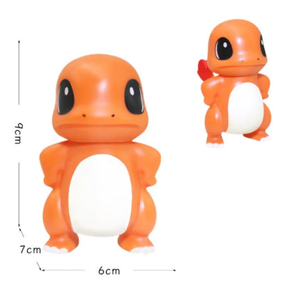 Bulbasaur Squirtle Anime Action Figures PVC Figure Collection Decoration Desk Ornaments Model Toys for ChildrenBirthday Toy Gift Good Vibrations