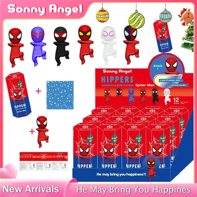 Sonny Angel Blind Box Spider Man Series Anime Figures Dolls Desktop Ornament Birthday Christmas Gift