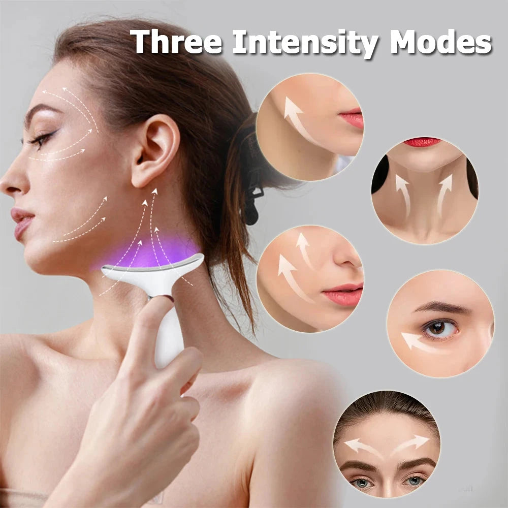 Face Massager -USB rechargeable skin massage tool with digital display designed for the face and neck Good Vibrations