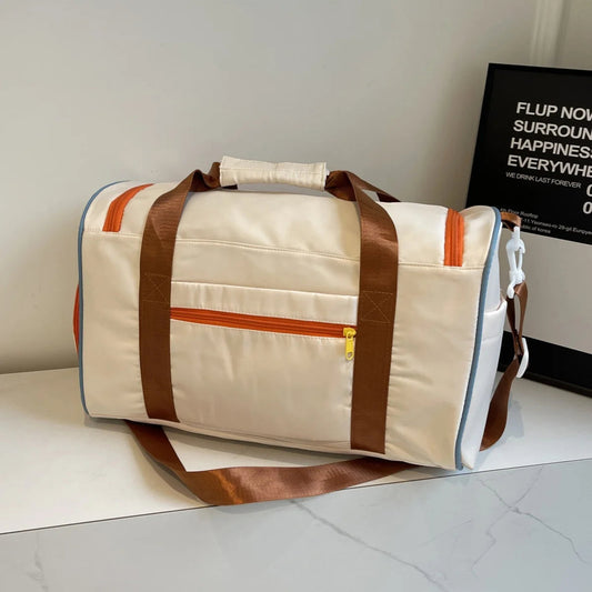 Travel Bag, Duffel Bag Cosmetics Bag, Professional Fitness Bag, Yoga Swimming Training Backpack, Satchel Shoulder Crossbody Tote Bag, Suitable for Men and Women Good Vibrations