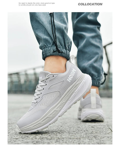 Men's Shoes Sneakers Running Shoes for Men Unisex Women Casual Walking Lace-up Training Lightweight Dark Blue Fashion Lifestyle Good Vibrations
