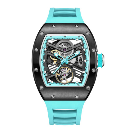 Fashion Sports Waterproof Automatic Watch OEM Barrel Case Mechanical Wristwatch Wholesale Latest Design Good Vibrations